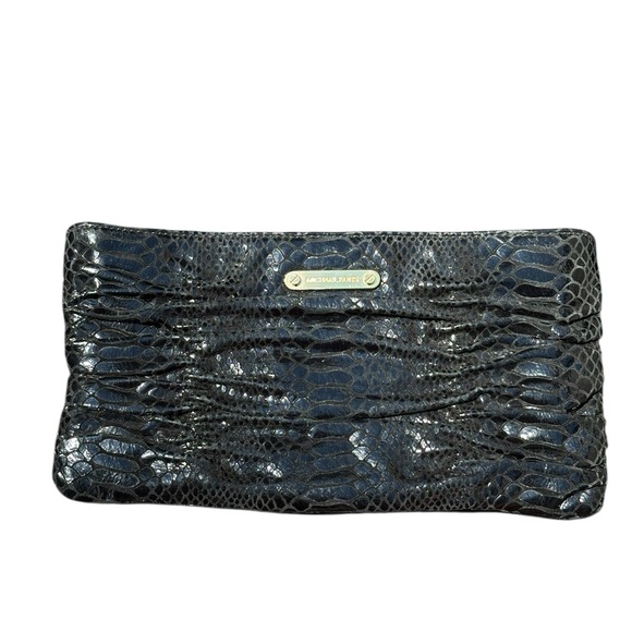 Michael Kors Crocodile Black Clutch - Picture 3 of 11